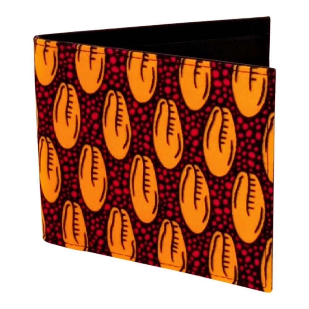 Takura Men's Wallet - Red and Gold